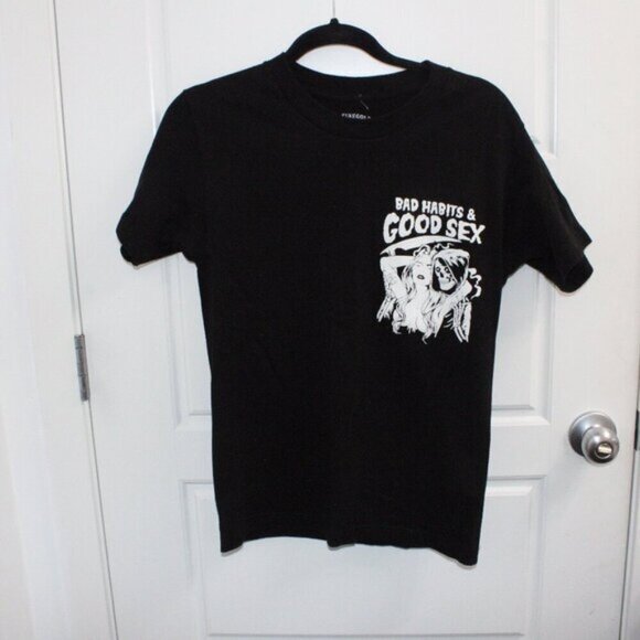Linda Finegold Axxholes Live Forever T Shirt Size Small Bad Habits - Picture 1 of 3